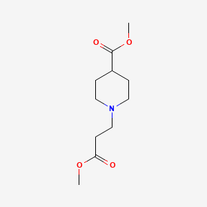 molecular formula C11H19NO4 B2904961 1-(3-甲氧基-3-氧代丙基)哌啶-4-羧酸甲酯 CAS No. 320424-44-0