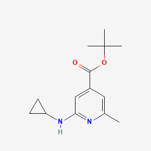 Tert-butyl 2-(cyclopropylamino)-6-methylpyridine-4-carboxylate