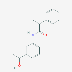 molecular formula C18H21NO2 B290498 N-[3-(1-hydroxyethyl)phenyl]-2-phenylbutanamide 