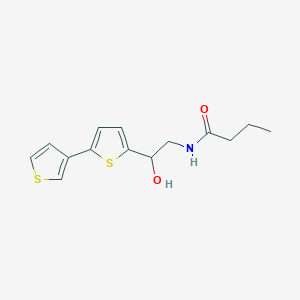 N-(2-([2,3'-bithiophen]-5-yl)-2-hydroxyethyl)butyramide