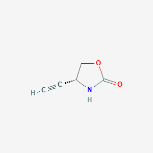 molecular formula C5H5NO2 B2904984 (R)-4-Ethynyloxazolidin-2-one CAS No. 1388663-99-7