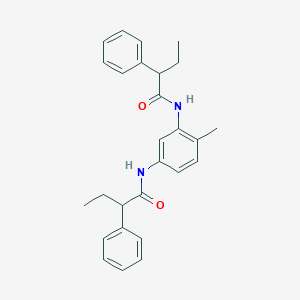 molecular formula C27H30N2O2 B290499 N-{2-methyl-5-[(2-phenylbutanoyl)amino]phenyl}-2-phenylbutanamide 