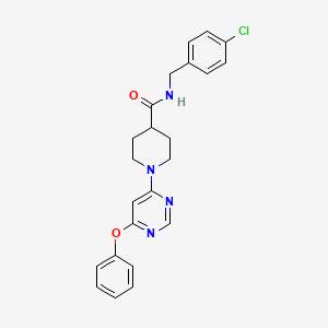 N-(4-chlorobenzyl)-1-(6-phenoxypyrimidin-4-yl)piperidine-4-carboxamide