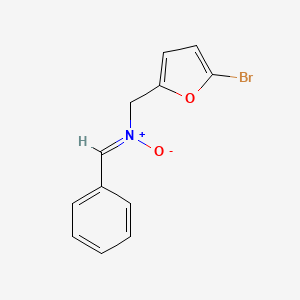 molecular formula C12H10BrNO2 B2905005 [(5-bromo-2-furyl)methyl][(Z)-phenylmethylidene]ammoniumolate CAS No. 939893-18-2