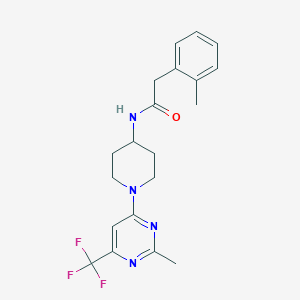 2-(2-methylphenyl)-N-{1-[2-methyl-6-(trifluoromethyl)-4-pyrimidinyl]-4-piperidyl}acetamide
