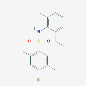 4-bromo-N-(2-ethyl-6-methylphenyl)-2,5-dimethylbenzene-1-sulfonamide