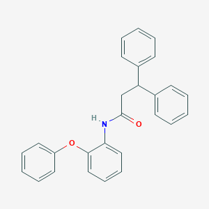molecular formula C27H23NO2 B290502 N-(2-phenoxyphenyl)-3,3-diphenylpropanamide 