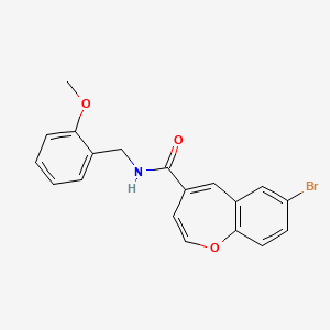 7-bromo-N-(2-methoxybenzyl)-1-benzoxepine-4-carboxamide