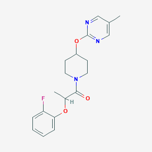 2-(2-Fluorophenoxy)-1-[4-(5-methylpyrimidin-2-yl)oxypiperidin-1-yl]propan-1-one