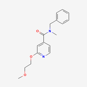 molecular formula C17H20N2O3 B2905071 N-benzyl-2-(2-methoxyethoxy)-N-methylisonicotinamide CAS No. 2034300-55-3