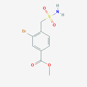 molecular formula C9H10BrNO4S B2905084 Methyl 3-bromo-4-(sulfamoylmethyl)benzoate CAS No. 2169189-25-5