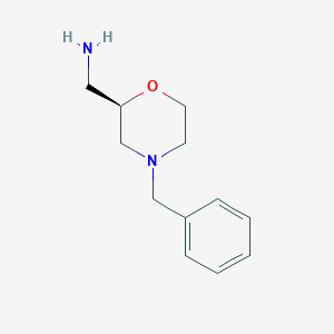 [(2R)-4-benzylmorpholin-2-yl]methanamine