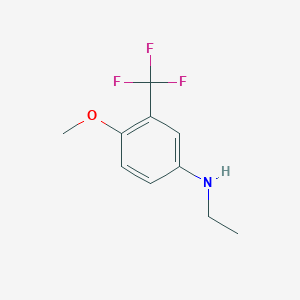 molecular formula C10H12F3NO B2905097 N-ethyl-4-methoxy-3-(trifluoromethyl)aniline CAS No. 1260675-95-3