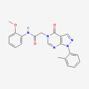 N-(2-methoxyphenyl)-2-[1-(2-methylphenyl)-4-oxopyrazolo[3,4-d]pyrimidin-5-yl]acetamide