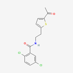molecular formula C15H13Cl2NO2S B2905141 N-(2-(5-acetylthiophen-2-yl)ethyl)-2,5-dichlorobenzamide CAS No. 2034348-00-8