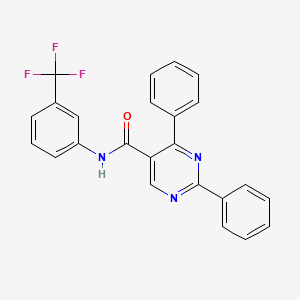 molecular formula C24H16F3N3O B2905147 2,4-diphenyl-N-[3-(trifluoromethyl)phenyl]pyrimidine-5-carboxamide CAS No. 321433-21-0