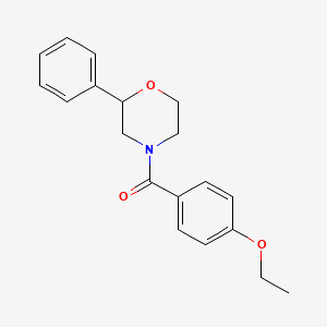 molecular formula C19H21NO3 B2905160 (4-Ethoxyphenyl)(2-phenylmorpholino)methanone CAS No. 946291-94-7