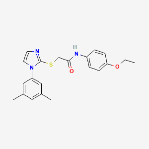 2-[1-(3,5-dimethylphenyl)imidazol-2-yl]sulfanyl-N-(4-ethoxyphenyl)acetamide