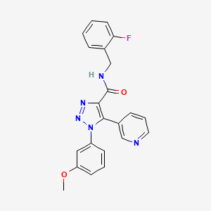 N-(2-fluorobenzyl)-1-(3-methoxyphenyl)-5-pyridin-3-yl-1H-1,2,3-triazole-4-carboxamide