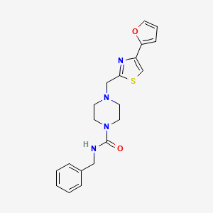 N-benzyl-4-((4-(furan-2-yl)thiazol-2-yl)methyl)piperazine-1-carboxamide