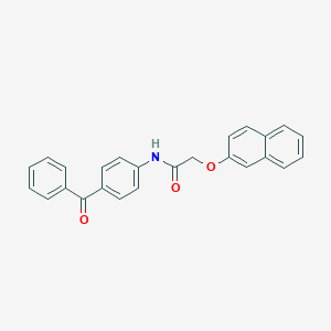 molecular formula C25H19NO3 B290518 N-(4-benzoylphenyl)-2-(2-naphthyloxy)acetamide 