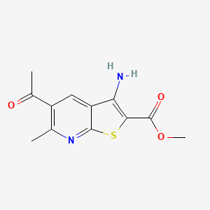 Methyl 5-acetyl-3-amino-6-methylthieno[2,3-b]pyridine-2-carboxylate