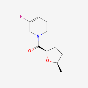 molecular formula C11H16FNO2 B2905185 5-氟-1-[(2R,5R)-5-甲基氧杂环己烷-2-羰基]-1,2,3,6-四氢吡啶 CAS No. 2165574-29-6