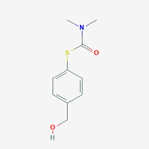 molecular formula C10H13NO2S B2905188 1-{[4-(hydroxymethyl)phenyl]sulfanyl}-N,N-dimethylformamide CAS No. 1461704-91-5