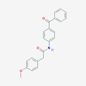 N-(4-benzoylphenyl)-2-(4-methoxyphenyl)acetamide