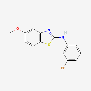 molecular formula C14H11BrN2OS B2905195 N-(3-溴苯基)-5-甲氧基-1,3-苯并噻唑-2-胺 CAS No. 890961-50-9