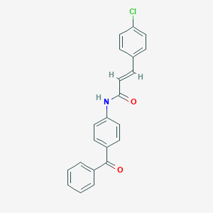 molecular formula C22H16ClNO2 B290521 N-(4-benzoylphenyl)-3-(4-chlorophenyl)acrylamide 