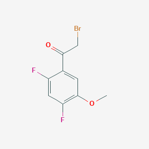 molecular formula C9H7BrF2O2 B2905210 2-Bromo-1-(2,4-difluoro-5-methoxyphenyl)ethanone CAS No. 1803811-66-6