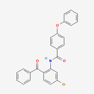 molecular formula C26H18BrNO3 B2905214 N-(2-苯甲酰基-5-溴苯基)-4-苯氧基苯甲酰胺 CAS No. 330676-98-7