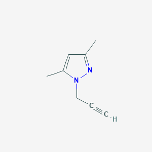 molecular formula C8H10N2 B2905235 3,5-dimethyl-1-(prop-2-yn-1-yl)-1H-pyrazole CAS No. 27258-02-2