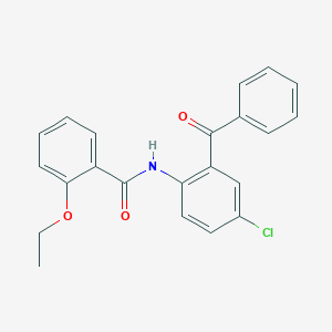 molecular formula C22H18ClNO3 B290524 N-(2-benzoyl-4-chlorophenyl)-2-ethoxybenzamide 