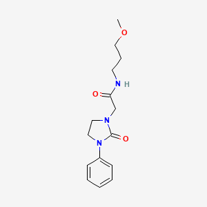 molecular formula C15H21N3O3 B2905248 N-(3-methoxypropyl)-2-(2-oxo-3-phenylimidazolidin-1-yl)acetamide CAS No. 1251575-15-1