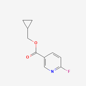 molecular formula C10H10FNO2 B2905250 Cyclopropylmethyl 6-fluoropyridine-3-carboxylate CAS No. 1695945-82-4