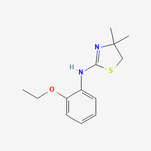 molecular formula C13H18N2OS B2905272 N-(2-ethoxyphenyl)-4,4-dimethyl-4,5-dihydro-1,3-thiazol-2-amine CAS No. 519150-60-8