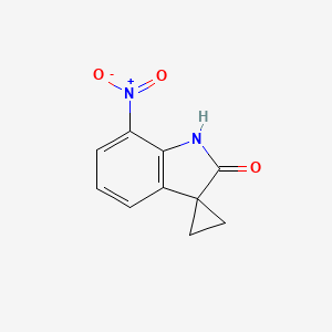 molecular formula C10H8N2O3 B2905280 7'-硝基螺[环丙烷-1,3'-吲哚啉]-2'-酮 CAS No. 83414-08-8