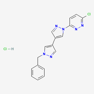 1-benzyl-1'-(6-chloropyridazin-3-yl)-1H,1'H-4,4'-bipyrazole hydrochloride