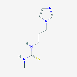 molecular formula C8H14N4S B2905287 1-[3-(1H-咪唑-1-基)丙基]-3-甲基硫脲 CAS No. 259753-98-5
