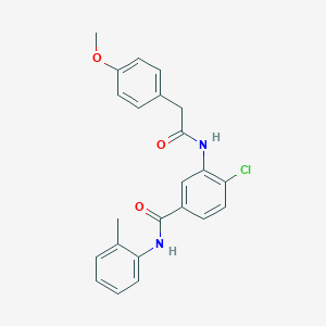 4-chloro-3-{[(4-methoxyphenyl)acetyl]amino}-N-(2-methylphenyl)benzamide