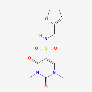 N-(furan-2-ylmethyl)-1,3-dimethyl-2,4-dioxopyrimidine-5-sulfonamide