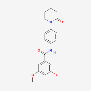 molecular formula C20H22N2O4 B2905302 3,5-dimethoxy-N-(4-(2-oxopiperidin-1-yl)phenyl)benzamide CAS No. 941918-38-3