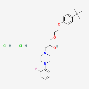 1-(2-(4-(Tert-butyl)phenoxy)ethoxy)-3-(4-(2-fluorophenyl)piperazin-1-yl)propan-2-ol dihydrochloride