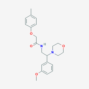 molecular formula C22H28N2O4 B2905332 N-(2-(3-methoxyphenyl)-2-morpholinoethyl)-2-(p-tolyloxy)acetamide CAS No. 941940-59-6