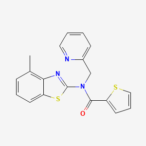 N-(4-methylbenzo[d]thiazol-2-yl)-N-(pyridin-2-ylmethyl)thiophene-2-carboxamide