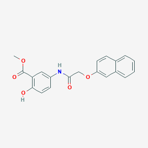 Methyl 2-hydroxy-5-{[(2-naphthyloxy)acetyl]amino}benzoate