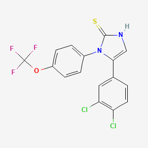 5-(3,4-dichlorophenyl)-1-(4-(trifluoromethoxy)phenyl)-1H-imidazole-2(3H)-thione