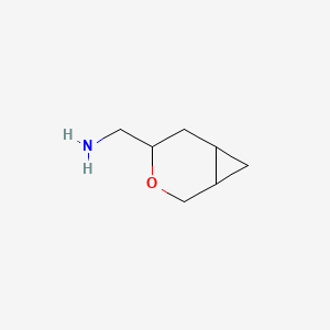 molecular formula C7H13NO B2905356 3-氧杂双环[4.1.0]庚烷-4-基甲胺 CAS No. 2377034-29-0